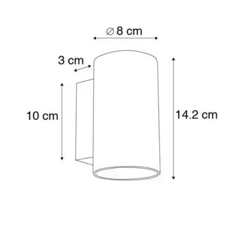 Настенный светильник QAZQA, черный