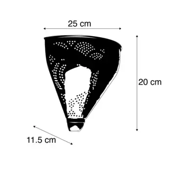 Настенный светильник QAZQA, цвет Bronze