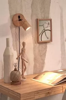 Настенный светильник ява Good&Mojo, коричневый