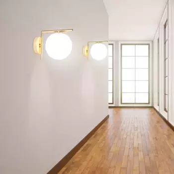 Настенный светильник Relaxdays, белый