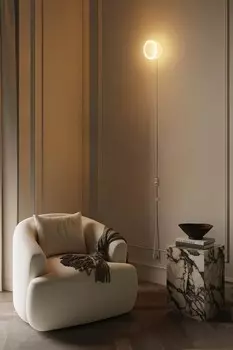 Настенный светильник с кольцевой лампочкой Creative-Cables, белый