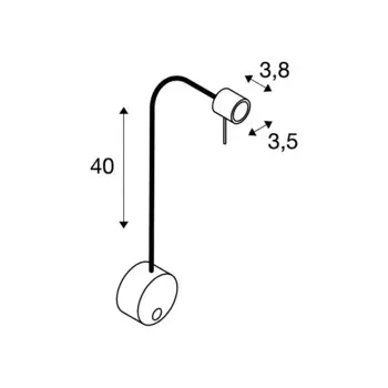 Настенный светильник SLV, черный