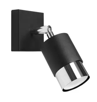 Настенный светильник Sollux Lighting Nero цвет schwarz/silber