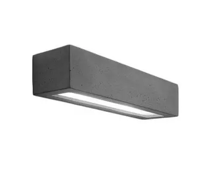 Настенный светильник современный минималистичный "Solid" из бетона, бетона, с 2 лампочками, настенный светильник для гостиной, прихожей Licht-Erlebnisse