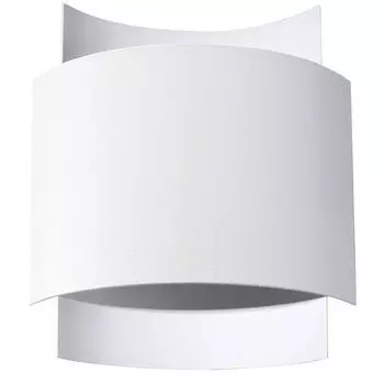 Настенный светильник, сталь, белый, вверх и вниз, высота 23 см etc-shop