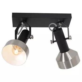 Настенный светильник Steinhauer Acier 2-flammig, черный