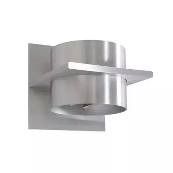 Настенный светильник Steinhauer Muro, 1 лампочка, матовая сталь, 12x14см