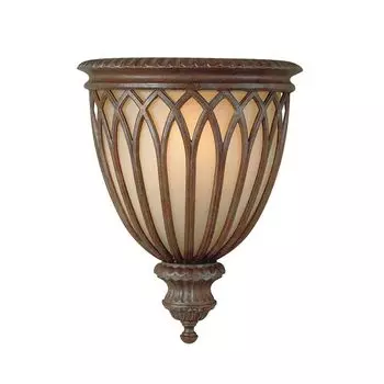 Настенный светильник Stirling Castle 34 см, бронза и стекло, 1 лампочка Elstead Lighting