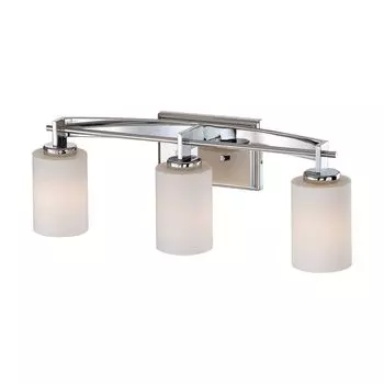 Настенный светильник Taylor, полированный хром, опаловое стекло, 3 светодиода Elstead Lighting