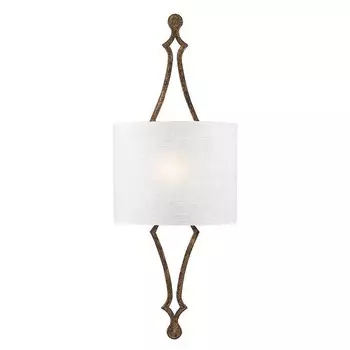 Настенный светильник Tilling 1xE27, 60 Вт, сталь, потертое сусальное золото В: 77,8 см Ш: 29,2 см с регулируемой яркостью Elstead Lighting