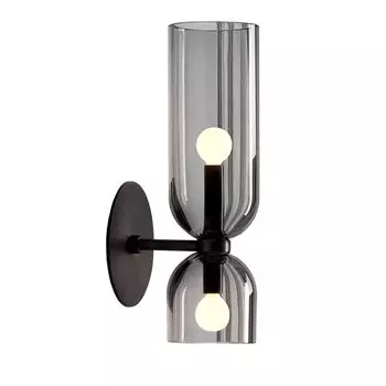Настенный светильник Toollight App1208-2W черный металл стекло E14 1-точечный светильник Toolight