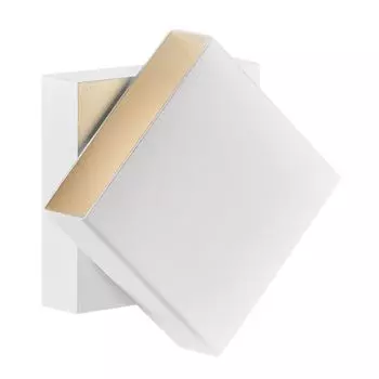 Настенный светильник Turn 15 x 15 см для улицы белый Nordlux