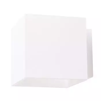 Настенный светильник UP & Down, ALU, белый, кубическая форма, L 10 см etc-shop