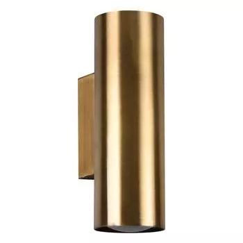 Настенный светильник UP DOWN, состаренная латунь, H 18 см etc-shop, золото