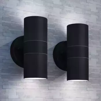 Настенный светильник Vidaxl, черный