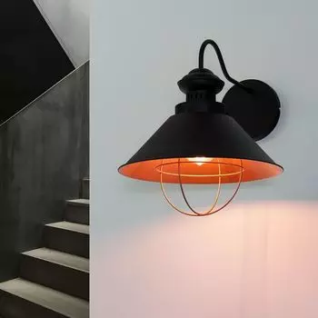 Настенный светильник Винтаж ПРОМЫШЛЕННЫЙ Коричневый Медный Металл E27 Лофт Дизайн Настенный Светильник Гостиная Спальня Licht-Erlebnisse