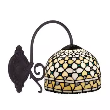 Настенный светильник Viro Queen белая латунь 60 Вт 20 x 26 x 33 см, желтый