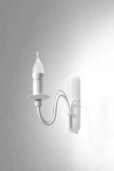 Настенный светильник в деревенском стиле FIORANO белый металл E14 загородный дом настенный светильник гостиная спальня прихожая Licht-Erlebnisse