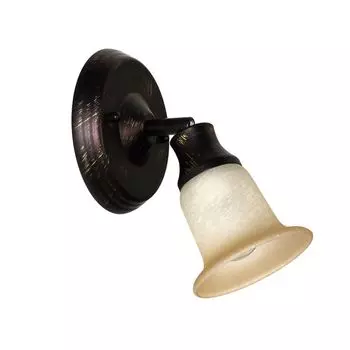 Настенный светильник в деревенском стиле, коричневый, антикварный, кремовый, металлический, стеклянный, настенный светильник для гостиной, спальни, прихожей Licht-Erlebnisse