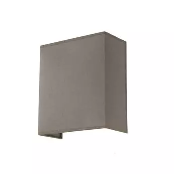 Настенный светильник в стиле лофт, тканевый оттенок, темно-серый, дизайн в стиле лофт, квадратный, современный, настенный светильник E27 для гостиной, прихожей Licht-Erlebnisse