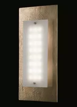 Настенный светодиодный светильник Fischer Shine 10,8Вт/230В античное золото стекло 1276лм теплый белый 42x19см Fischer & Honsel Leuchten