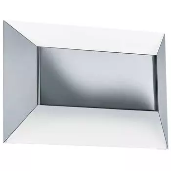 Настенный светодиодный светильник, IP44, нержавеющая сталь, белый, хром, L 24,5см etc-shop