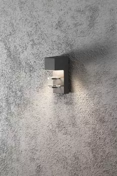 Настенный светодиодный светильник Konstsmide Acerra High Power – алюминий, окрашенный в антрацитовый цвет; 7957-370