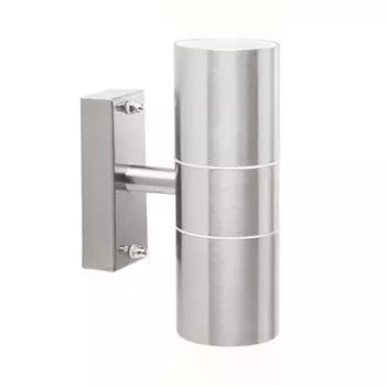 Настенный светодиодный светильник RGB, нержавеющая сталь серебристого цвета, Up Down, H 17 см etc-shop, серебро