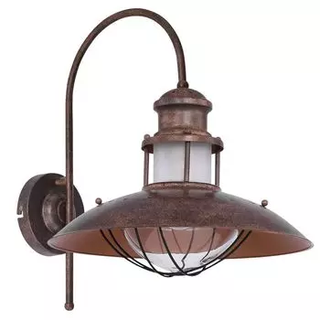 Настенный светодиодный светильник, стекло, коричневый, В 45 см, БАДАЛОНА etc-shop