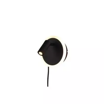 Настенный светодиодный светильник Trio Jordan, матовый черный, 5 Вт, 550 лм