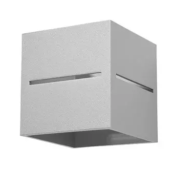 Настенный светодиодный светильник, UP & Down, ALU, серый, L 10 см etc-shop