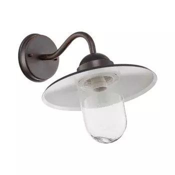 Настенный уличный светильник Lindby 'Filip' коричневого цвета из металла