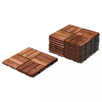 Настил напольный Ikea Runnen Outdoor, 0,81 м, акация/коричневый