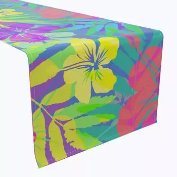 Настольная дорожка, 100 % хлопок, 16x108 дюймов, цветочный 202