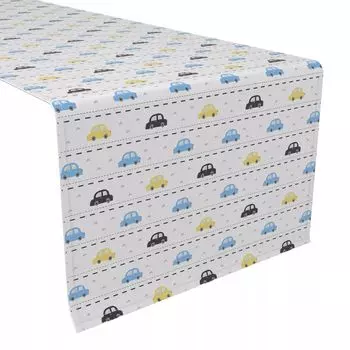 Настольная дорожка, 100 % хлопок, 16x108 дюймов, автомобильная полоска.