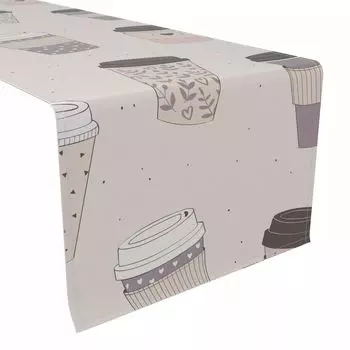 Настольная дорожка, 100 % хлопок, 16x108 дюймов, Coffee To Go