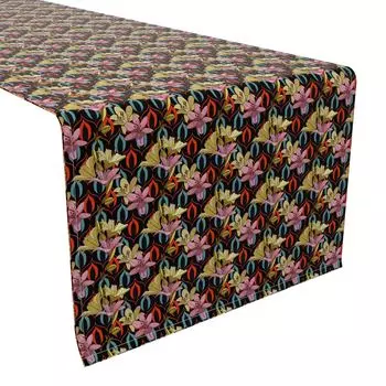 Настольная дорожка, 100 % хлопок, 16x108 дюймов, цветочный 86