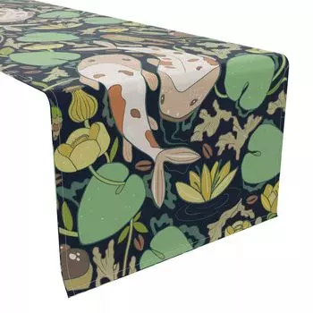 Настольная дорожка, 100 % хлопок, 16x108 дюймов, цветочный 118