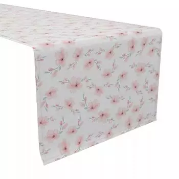 Настольная дорожка, 100 % хлопок, 16x108 дюймов, цветущая вишня.