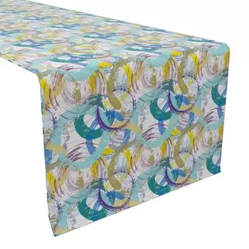 Настольная дорожка, 100 % хлопок, 16x108 дюймов, цветочный 190