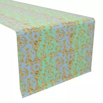 Настольная дорожка, 100 % хлопок, 16x72 дюйма, цветочный узор 169