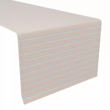 Настольная дорожка, 100% хлопок, 16x72 дюйма, Coral Beach Stripe