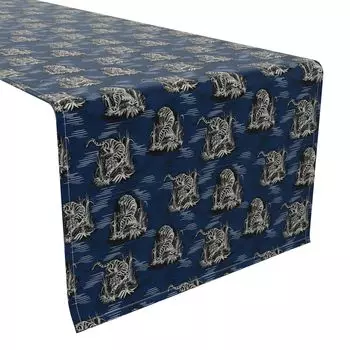 Настольная дорожка, 100 % хлопок, 16x72 дюйма, цветочный 178