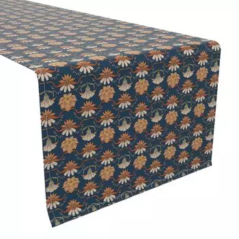Настольная дорожка, 100 % хлопок, 16x72 дюйма, цветочный 145