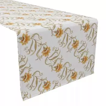 Настольная дорожка, 100 % хлопок, 16x72 дюйма, цветочный узор 127