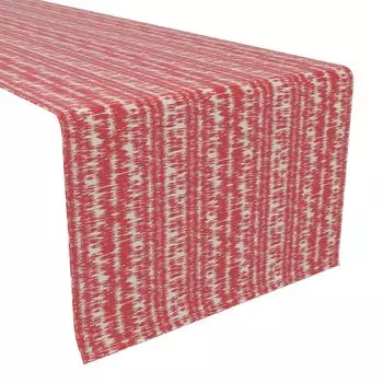 Настольная дорожка, 100 % хлопок, 16x72 дюйма, дизайн Red Ikat