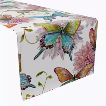 Настольная дорожка, 100 % хлопок, 16x72 дюйма, цветочный 236