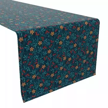 Настольная дорожка, 100 % хлопок, 16x72 дюйма, цветочный узор 62