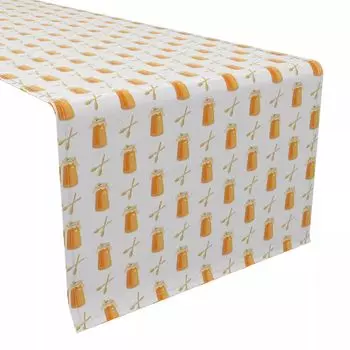 Настольная дорожка, 100 % хлопок, 16x72 дюйма, дизайн Honey Jar