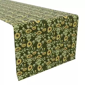 Настольная дорожка, 100 % хлопок, 16x90 дюймов, цветочный 114